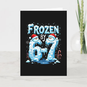 Cartão Meme do Frozen 6 Número 67 Seis Sete 