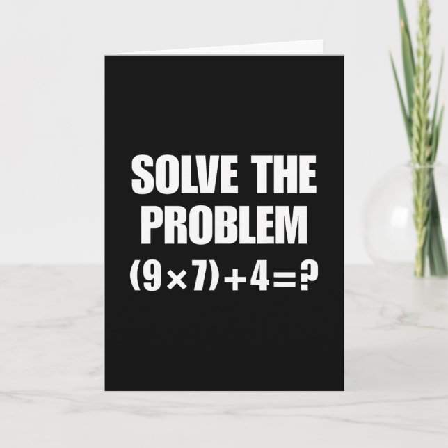 Cartão Meme engraçado 67 Pemdas professor de matemática e (Frente)