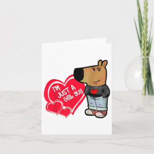 Cartão Meme Engraçado Sou Apenas Um Cara Legal Dia Dos Na