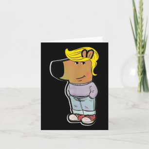 Cartão Meme Trump Legal Meme Divertido dos Rapazes 