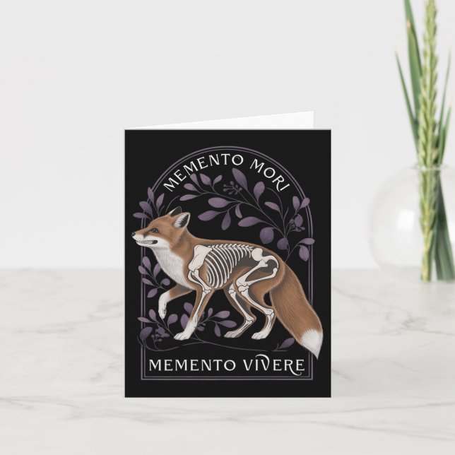 Cartão Memento Mori Memento Vivere - Filosofia &amp; Lat (Frente)