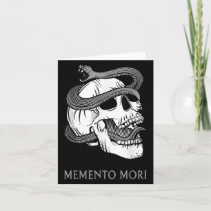 Cartão Memento Mori Stoic Latino Stoicismo Filosofia Reme