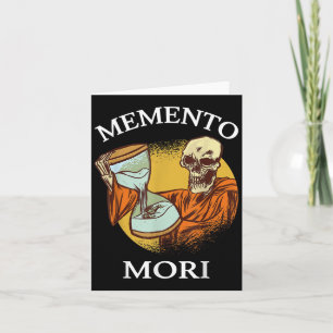 Cartão Memento Mori Stoic Latino Stoicismo Filosofia Reme