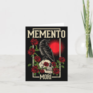 Cartão Memento Mori Stoicismo Filosofia Stoic