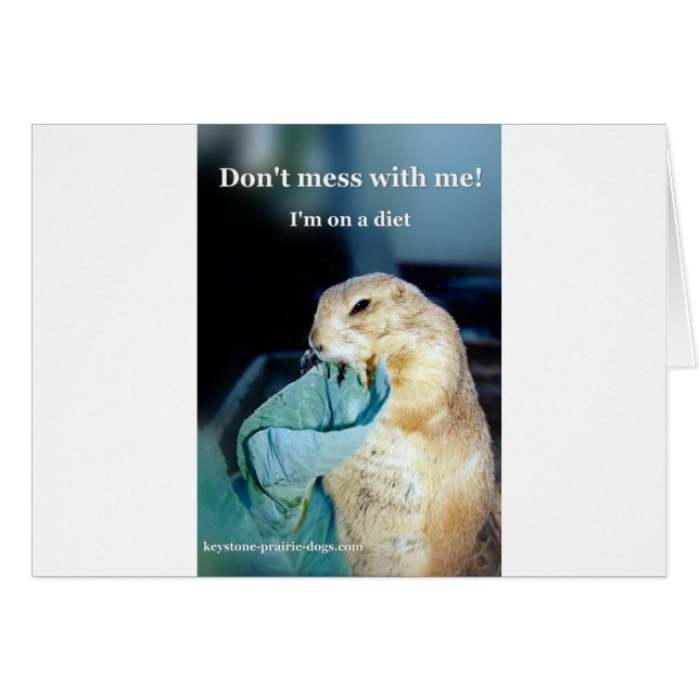 Cartão Memória da dieta Keystone Prairie Dog (Frente Horizontal)