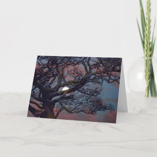 Cartão Memória da placa de saudação da lua (Frente)