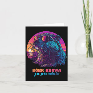 Cartão Memória do Castor Polonês Engraçado - Bobr Bober K