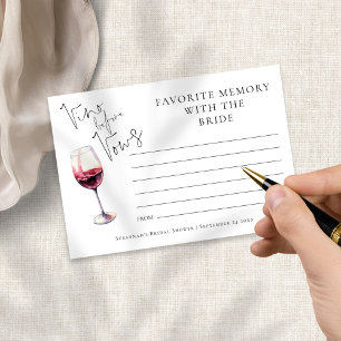 Cartão Memória favorita Vino antes do Chá de panela Vows