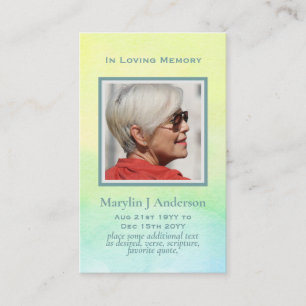 Cartão Memorial 100x Arty Peach Orange PHOTO Praye