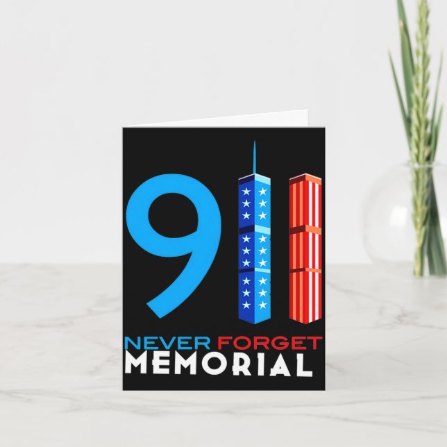 Cartão memorial 911 memorial 911  (Frente)