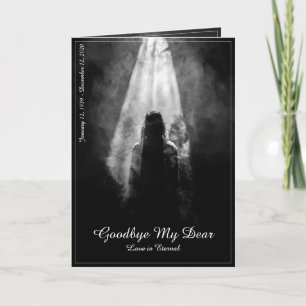 Cartão Memorial à luz - Adeus, minha querida