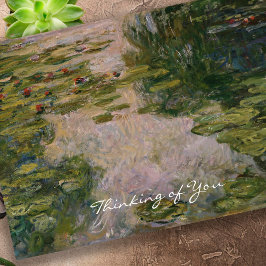 Cartão Memorial Bereavement Water Lily Simpatia