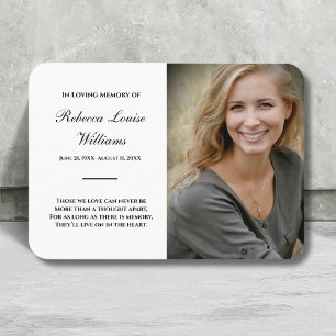 Cartão Memorial com Funeral Fotográfico Preto e Br