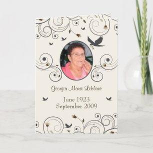 Cartão Memorial das Flores e Rochas Personalizadas Mantém