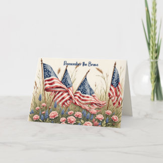 Cartão Memorial Day Card for a Persons Son