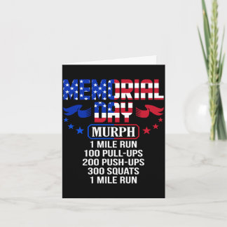 Cartão Memorial day murph military service Memorial day m