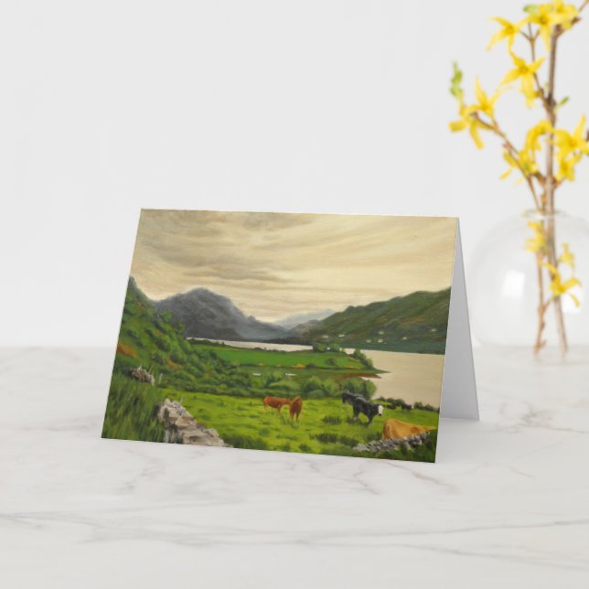 Cartão Memorial de Bênção de Prayer (Flor Amarela)