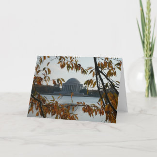 Cartão Memorial de Jefferson na queda