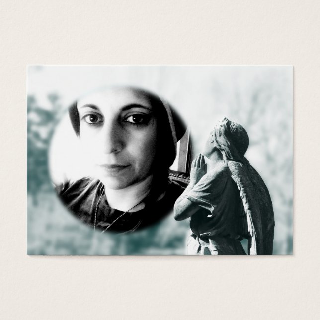 cartão memorial de oração de anjo (Frente)