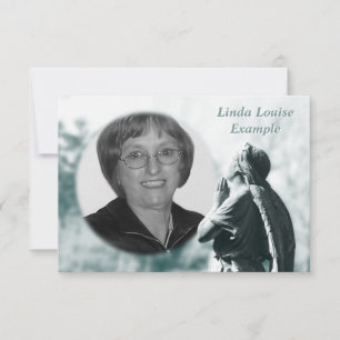 cartão memorial de oração de anjo