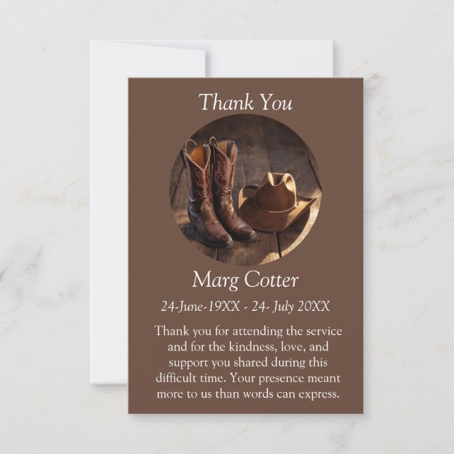 Cartão Memorial de País com Foto | Cartão Personal (Frente)