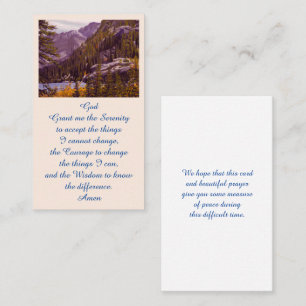 Cartão Memorial de Simpatia