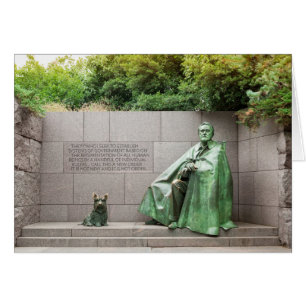 Cartão Memorial do FDR no Washington DC