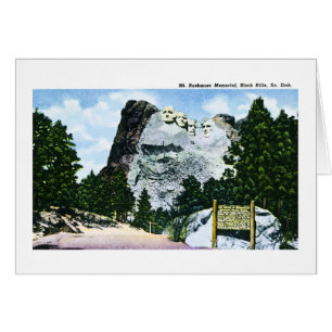 Cartão Memorial do Monte Rushmore, South Dakota