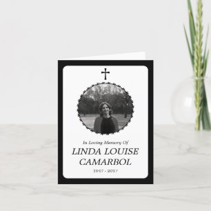 cartão memorial . elegante cruz