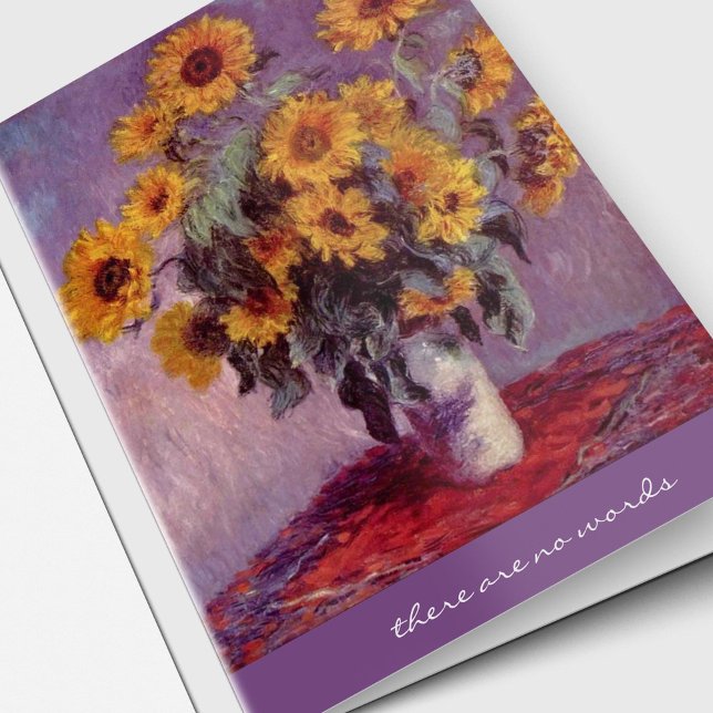 Cartão Memorial Elegante Sunflower Condolence Simpatia (Sunflowers Bereavement Memorial Sympathy Card)