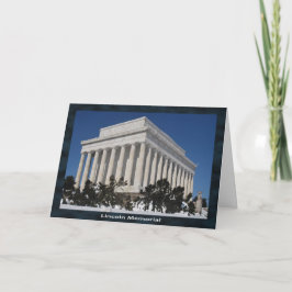 Cartão Memorial Lincoln Washington DC Viagem
