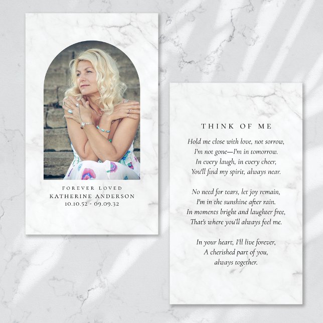 Cartão Memorial Mínimo Mínimo para Sempre Apreciad (Criador carregado)