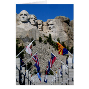 Cartão Memorial Nacional do Monte Rushmore Souvenir