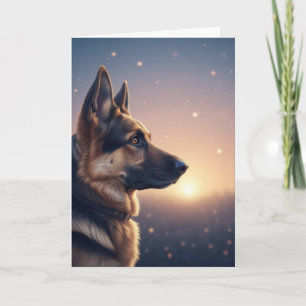 Cartão Memorial para Cachorro Pastor Alemão
