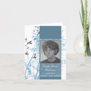 cartão memorial : passarinho