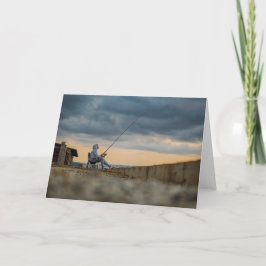 Cartão Memórias de Pescaria Sua Própria Aventura de Pesca