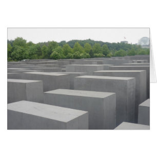 Cartão memórias do holocausto de berlin