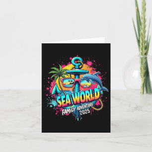 Cartão Memórias do Sea World 2025 Ocean Explorer Família