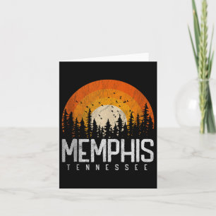 Cartão Memphis Tennessee Tn Shirt Retro Style Vintage 70