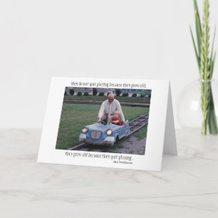 Cartão Men do not quit playing...