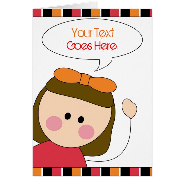 Cartão menina (Frente)