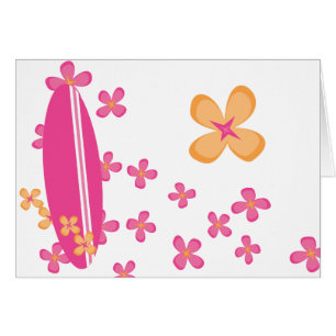Cartão Menina 2 do surfista
