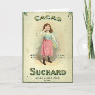 Cartão Menina Açúcar Beijo de Chocolate Vitoriana