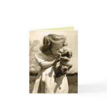 Menina Antiga Beija Cachorrinho