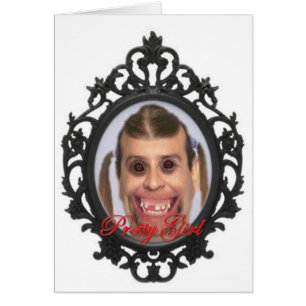 Cartão Menina bonito