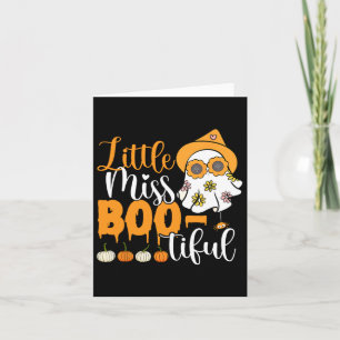 Cartão Menina Boo Bonita Ghost Halloween Tod