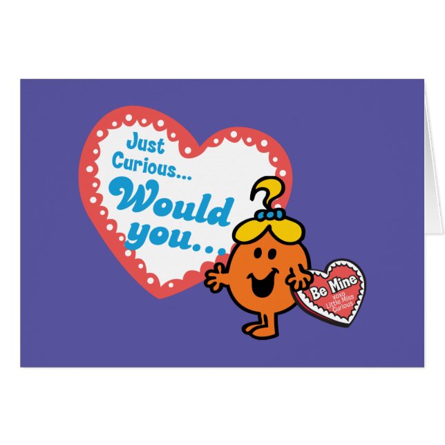 Cartão Menina Curiosa | Namorados (Frente horizontal)