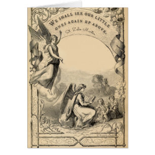 Cartão Menina de aborto espontâneo Angel Religião