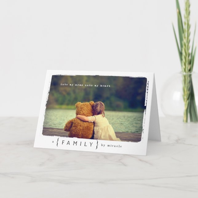 Cartão Menina de Adoção (Frente)