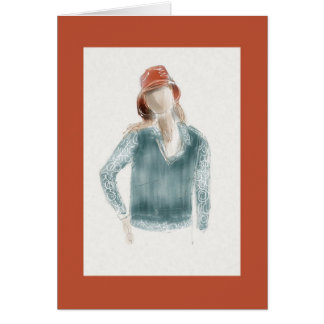 Cartão Menina de Boden